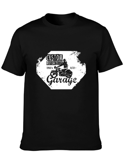 Custom Motorcycle Garage T-Shirt