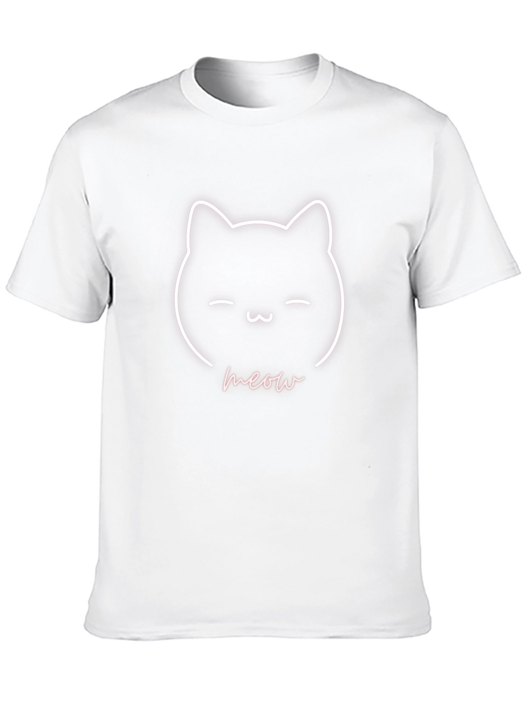 Cute Cat Meow Graphic T-Shirt - Soft Cotton Tee