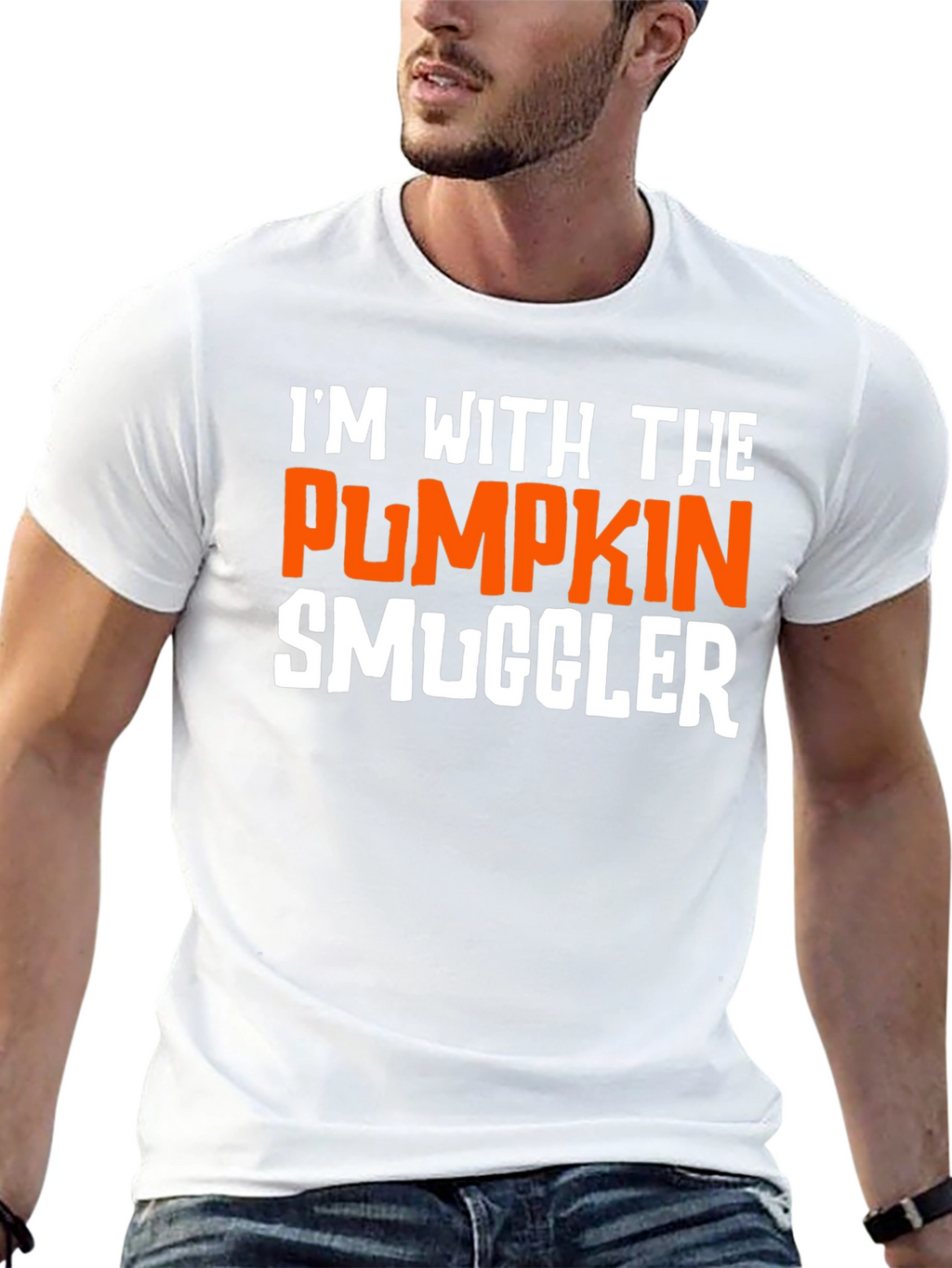 Pumpkin Smuggler Graphic T-Shirt - Halloween Funny Tee