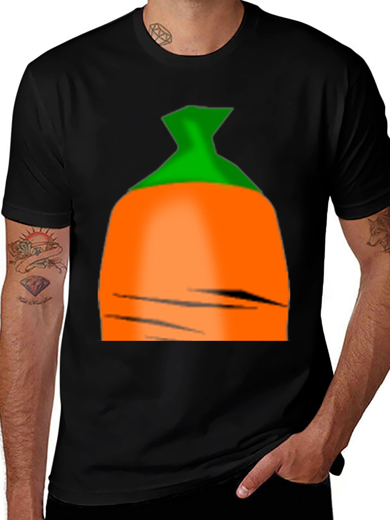 Carrot Graphic Tee - Fun Novelty Shirt