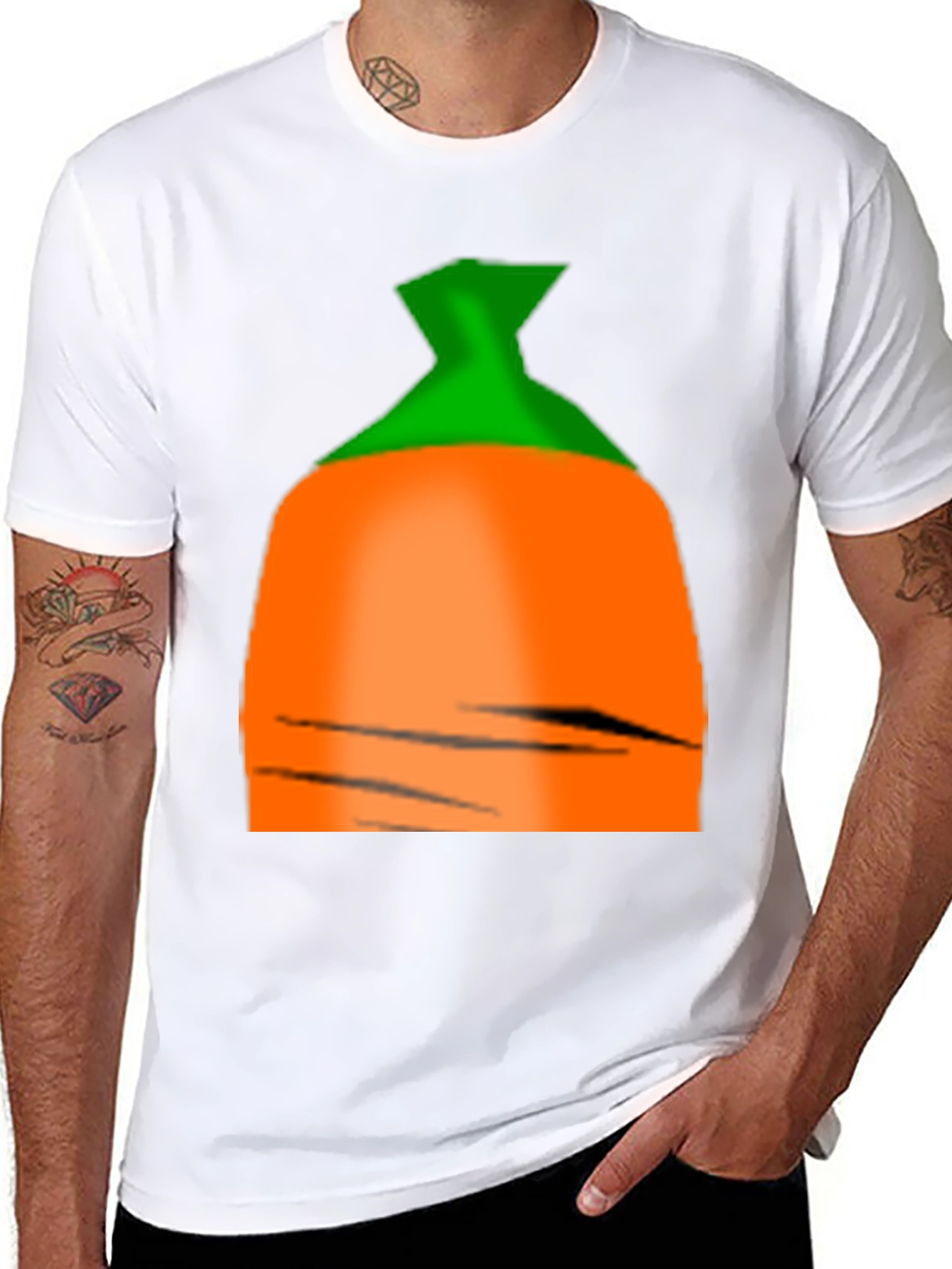 Carrot Graphic Tee - Fun Novelty Shirt