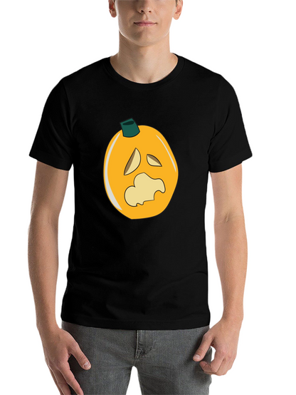 Spooky Pumpkin Graphic Black T-Shirt