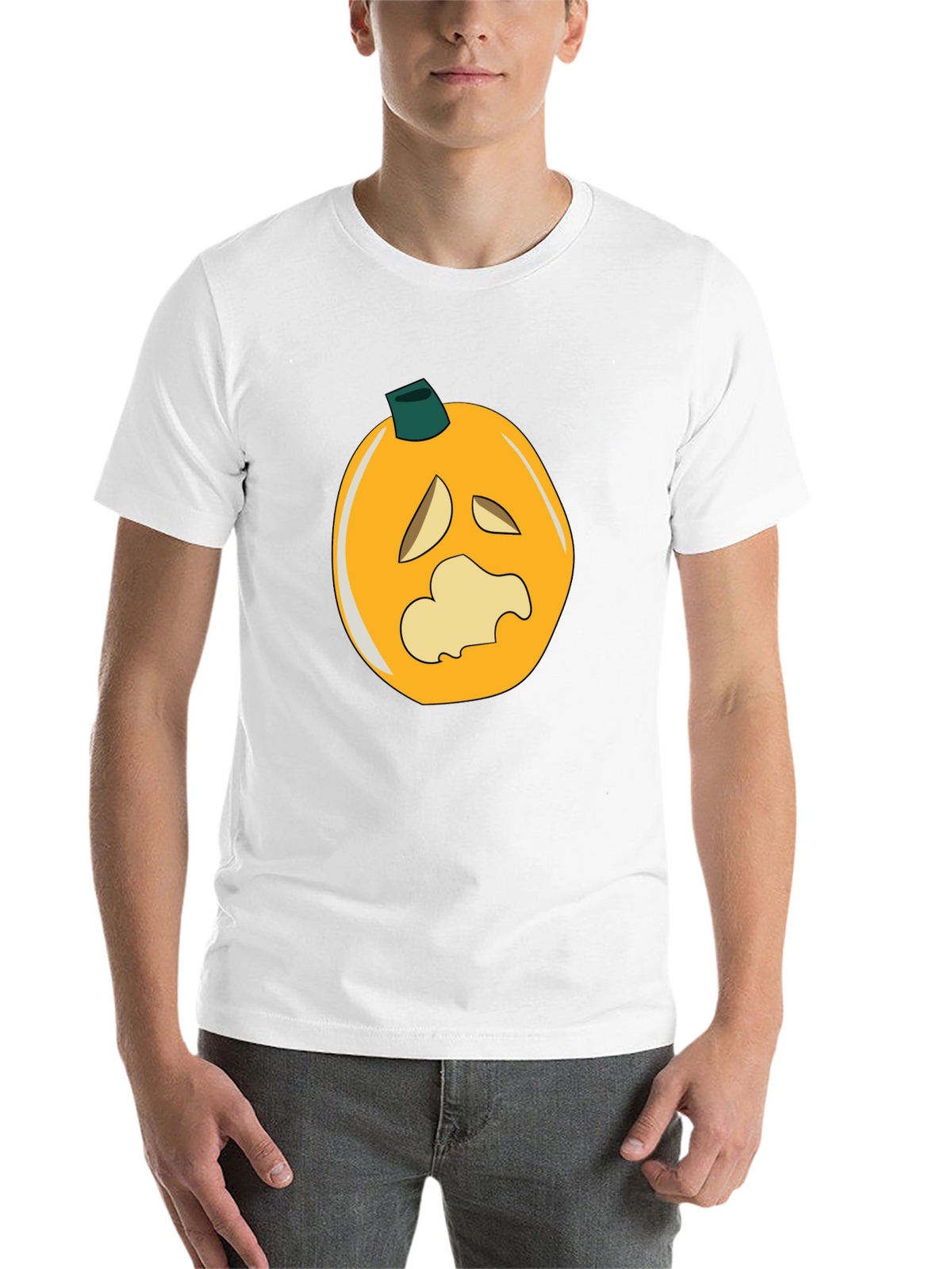 Spooky Pumpkin Graphic Black T-Shirt