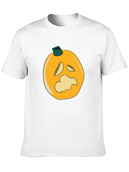 Spooky Pumpkin Graphic Black T-Shirt
