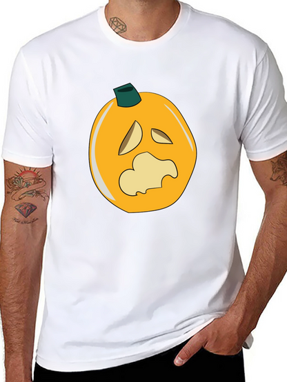 Spooky Pumpkin Graphic Black T-Shirt