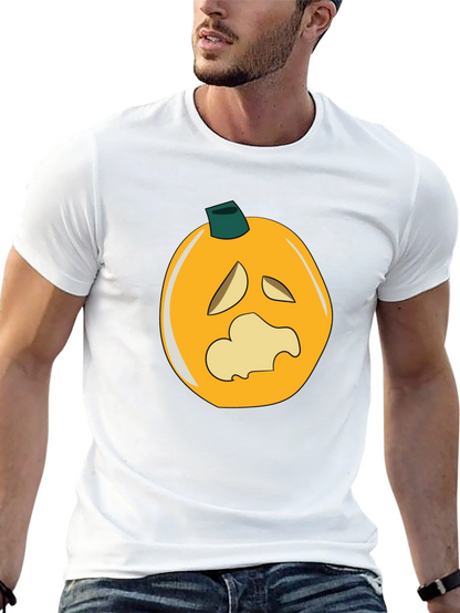 Spooky Pumpkin Graphic Black T-Shirt