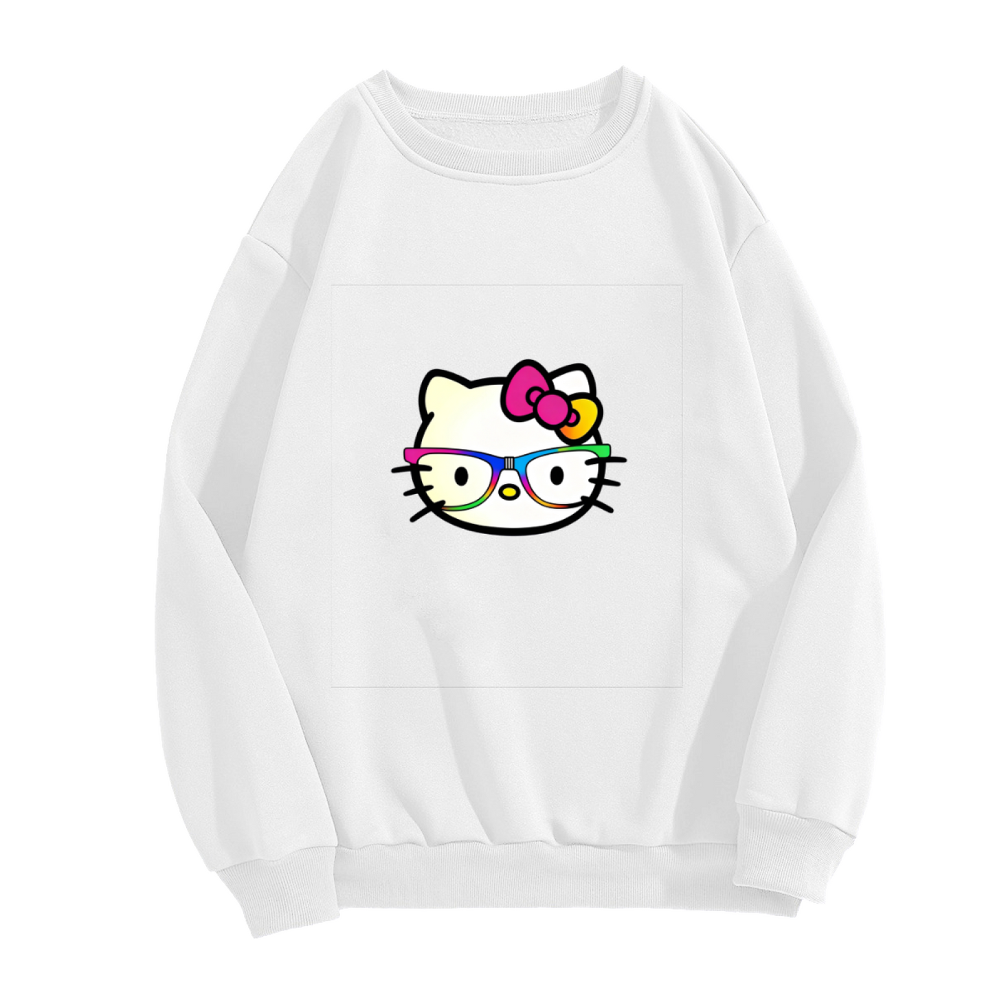 Unique Minimal Dots Pattern Crewneck Sweatshirt