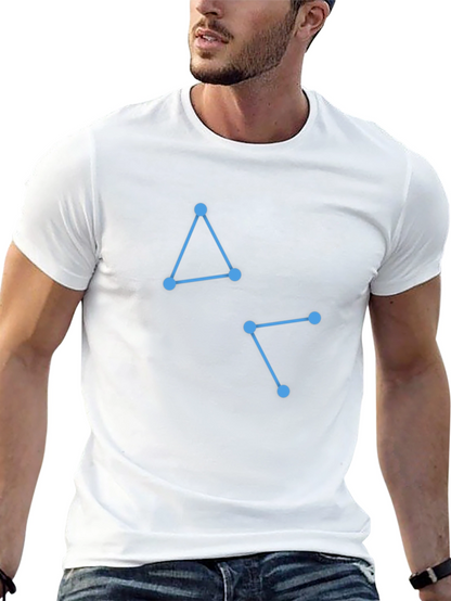 Geometric Design Black T-Shirt