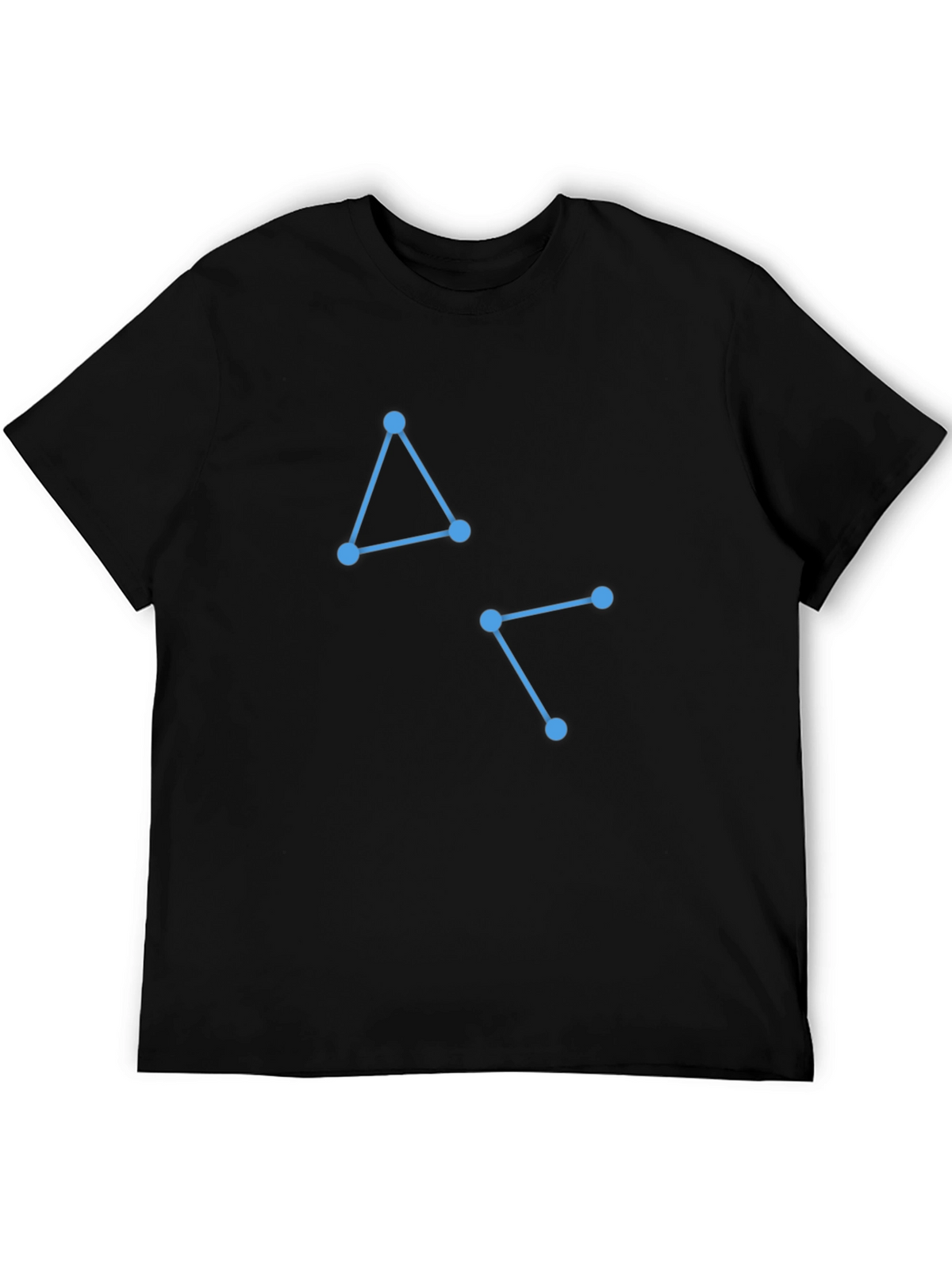 Geometric Design Black T-Shirt