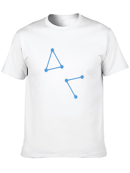 Geometric Design Black T-Shirt