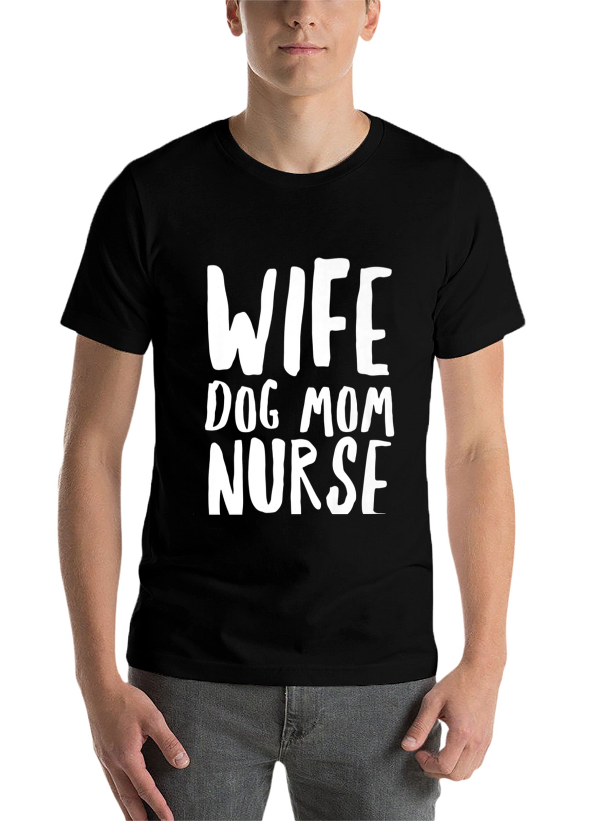 Wife Dog Mom Nurse Graphic T-Shirt