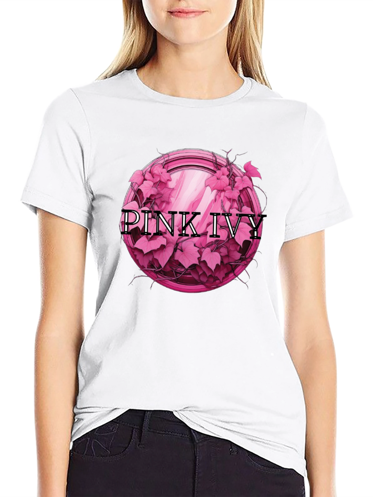 Pink Ivy Graphic Tee