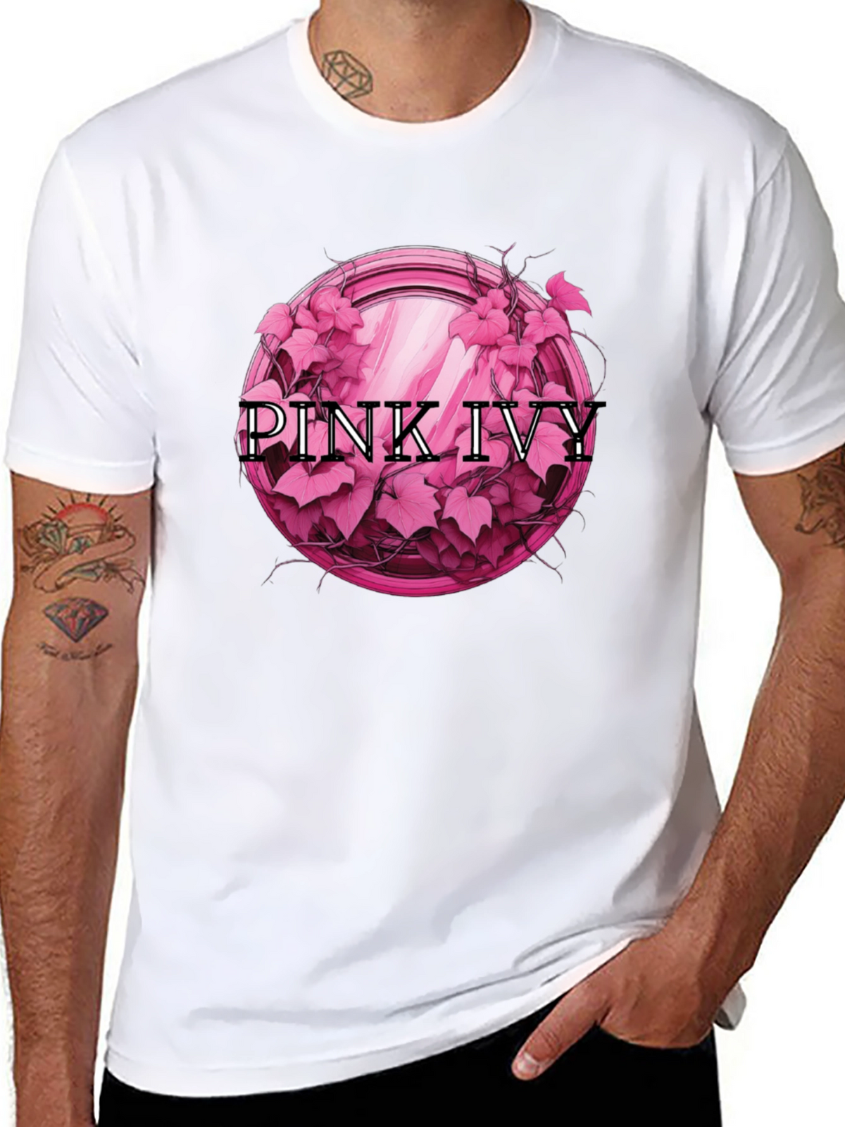 Pink Ivy Graphic Tee