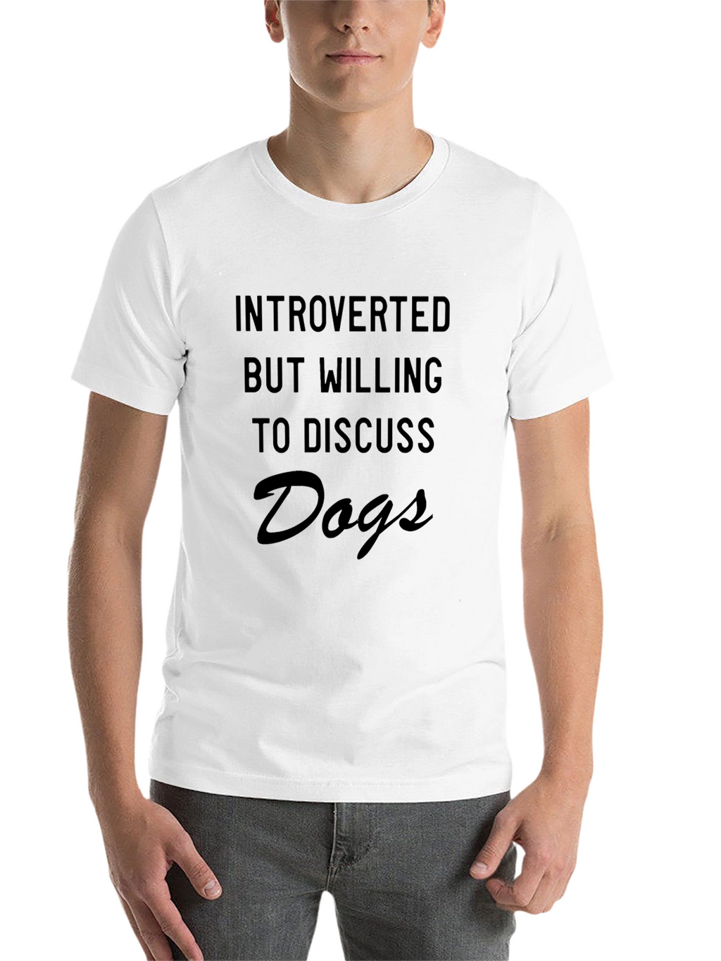 Introverted Dog Lover T-Shirt - Soft Cotton Tee