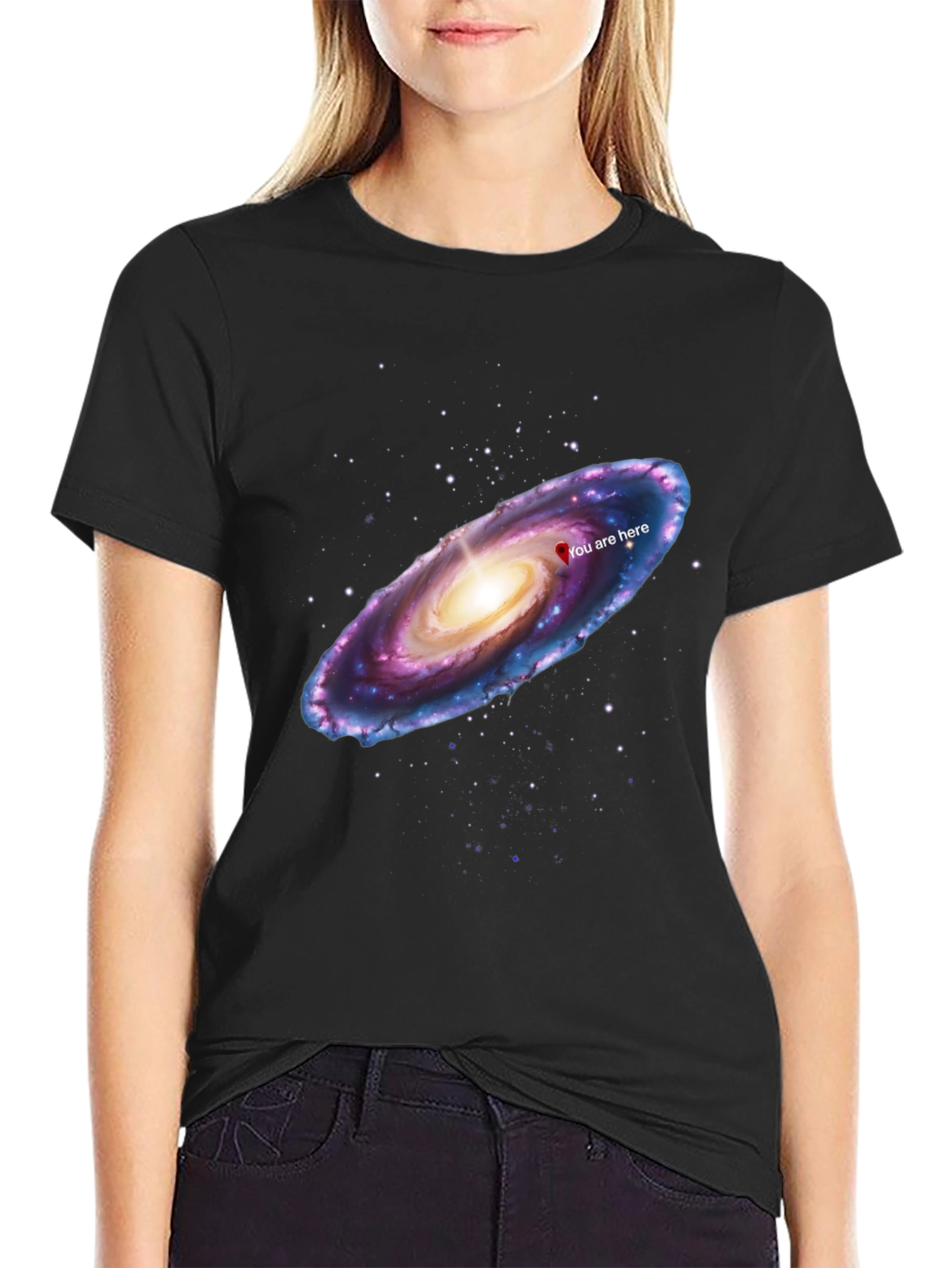 Galaxy You Are Here Graphic T-Shirt