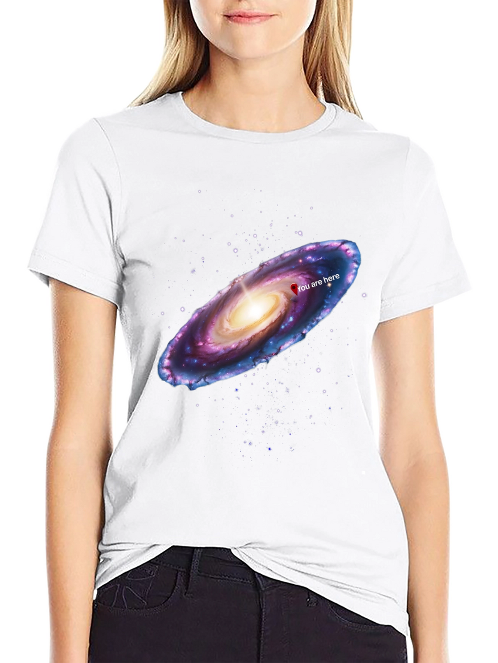 Galaxy You Are Here Graphic T-Shirt