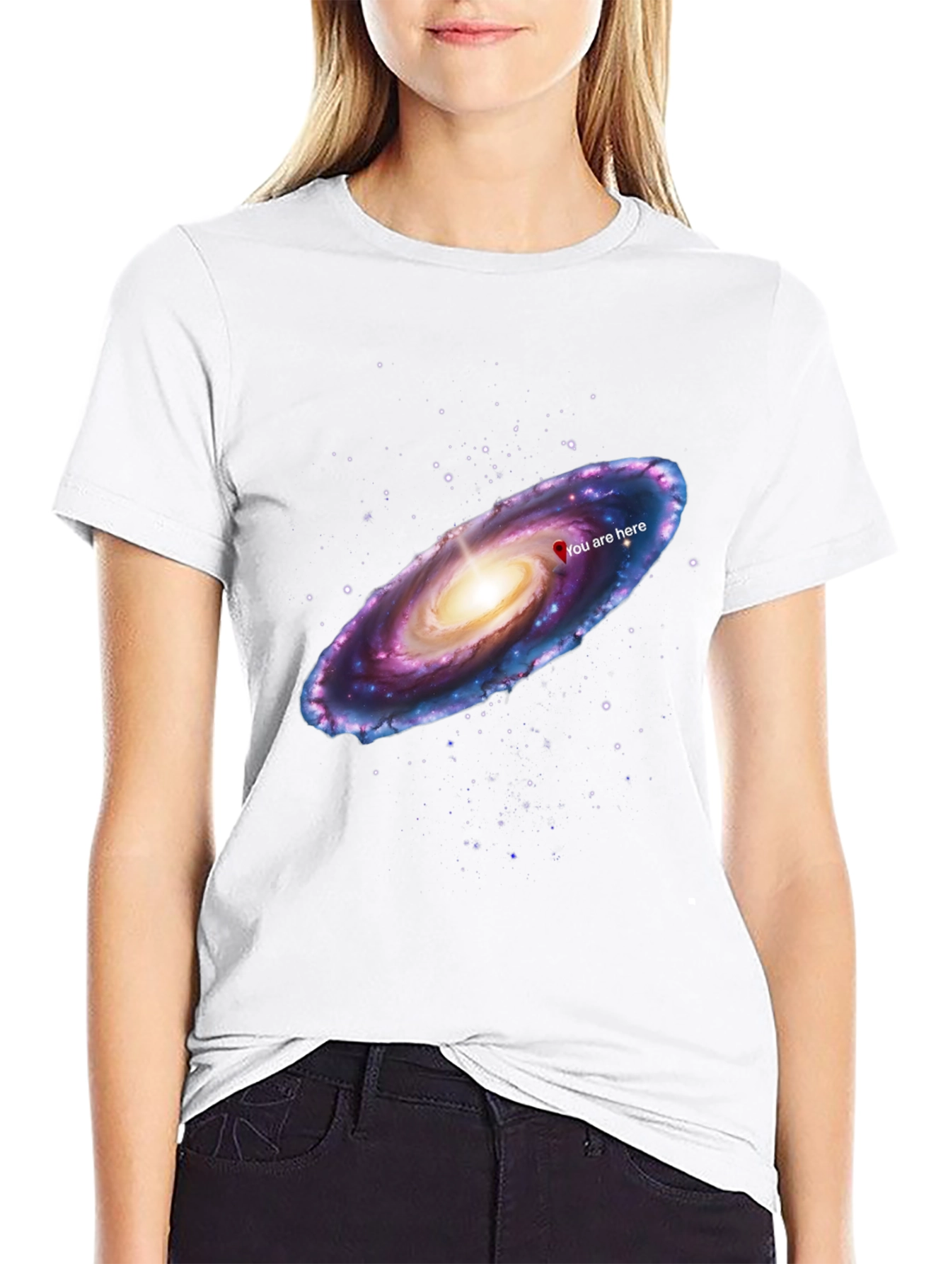 Galaxy You Are Here Graphic T-Shirt