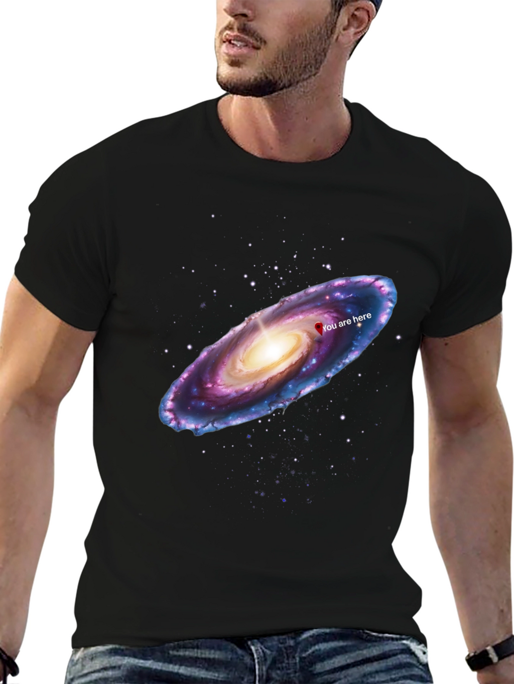 Galaxy You Are Here Graphic T-Shirt