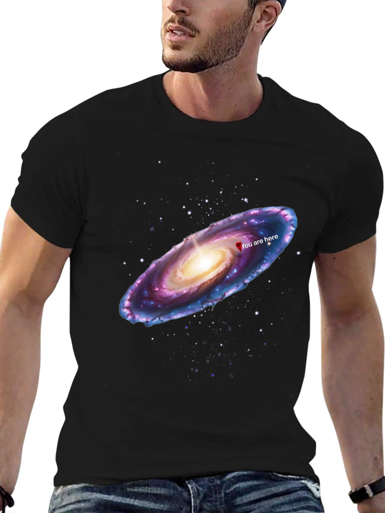 Galaxy You Are Here Graphic T-Shirt