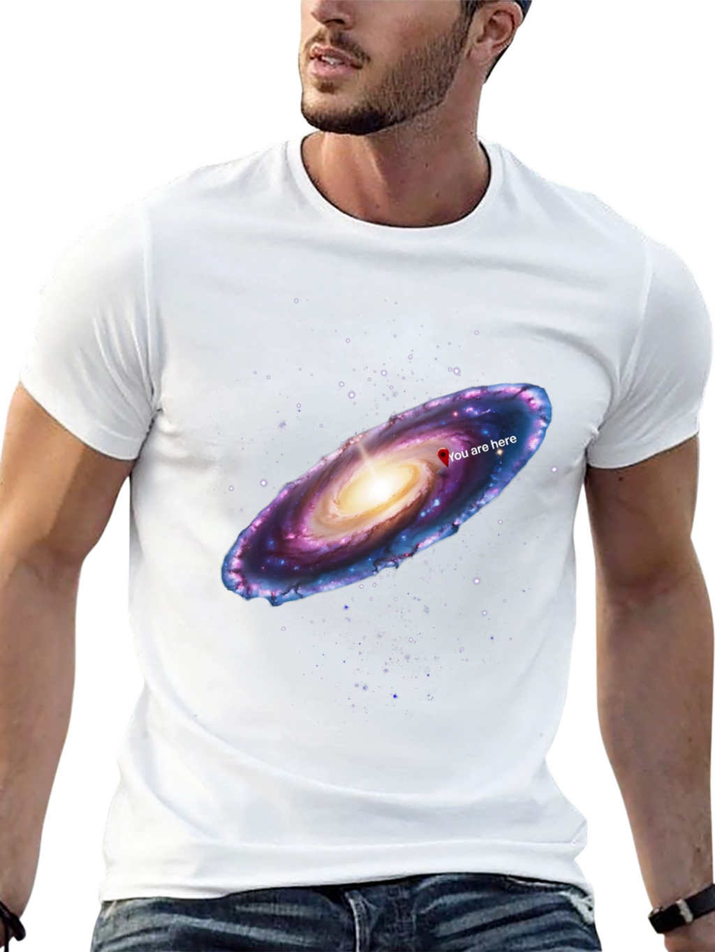 Galaxy You Are Here Graphic T-Shirt