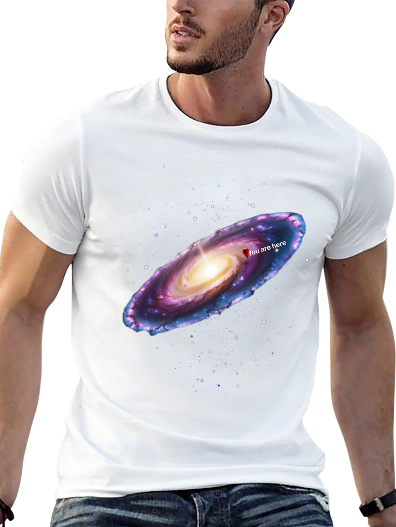 Galaxy You Are Here Graphic T-Shirt