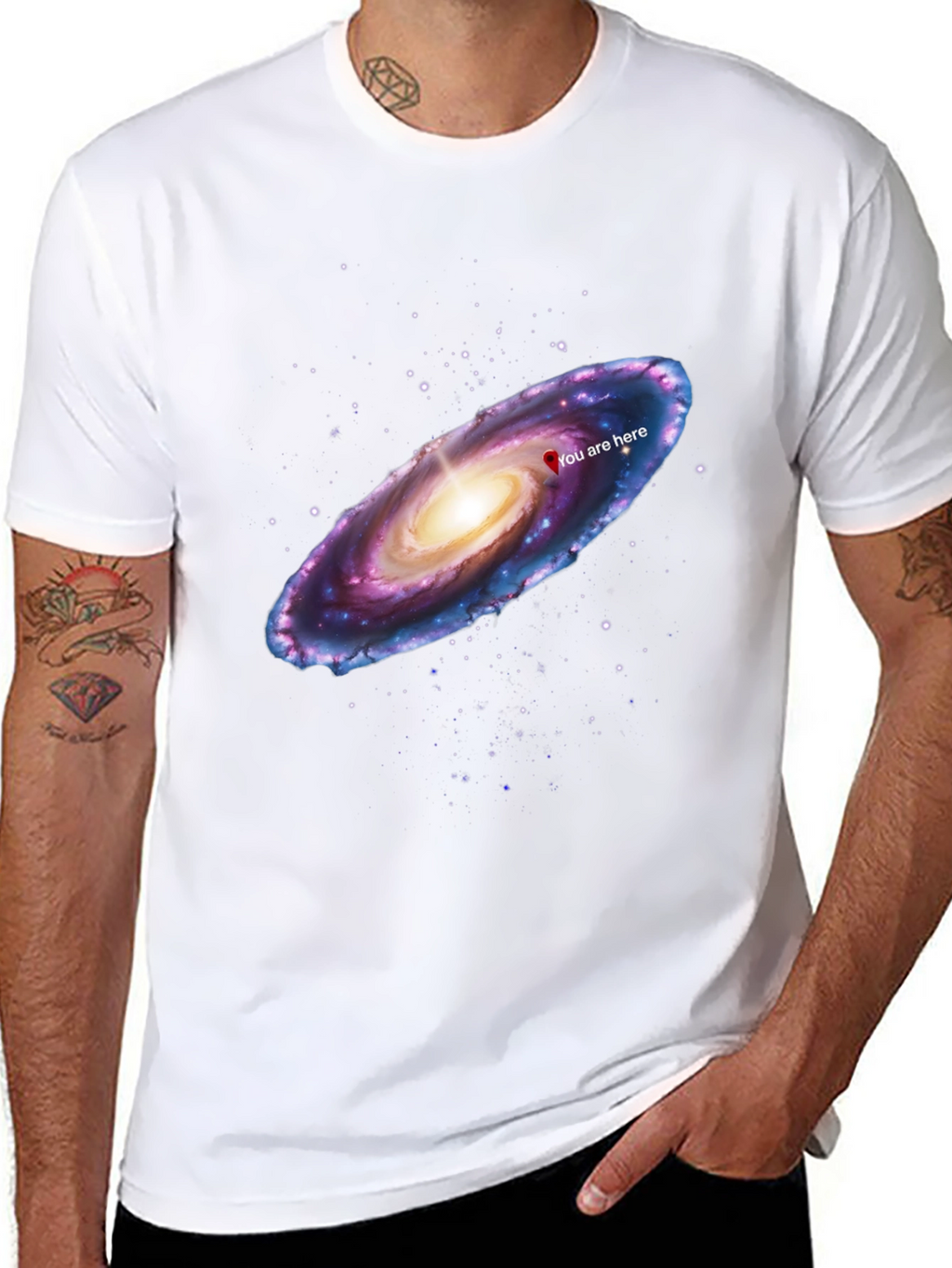 Galaxy You Are Here Graphic T-Shirt