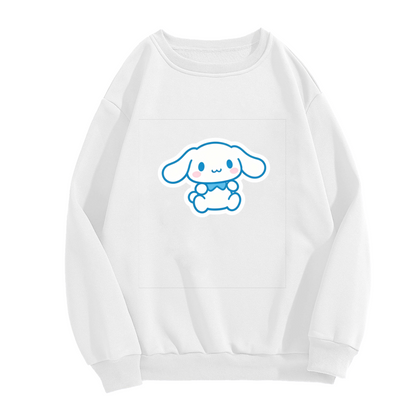 Simple Cinnamoroll Cute Blue Outline Crewneck Sweatshirt