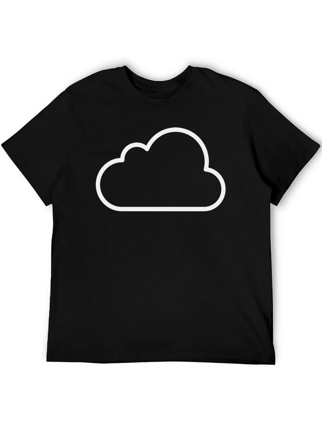 Cloud Graphic Black T-Shirt - Comfortable Everyday Wear