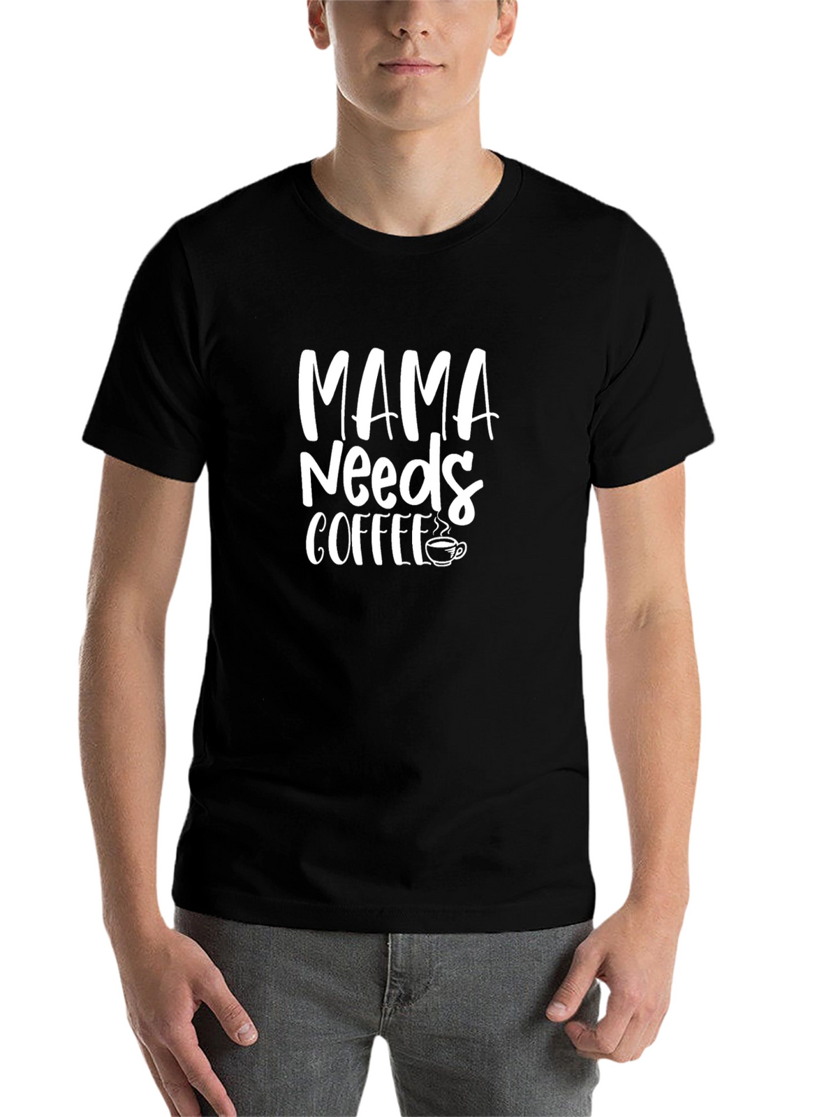 Mama Needs Coffee Graphic Tee - Black