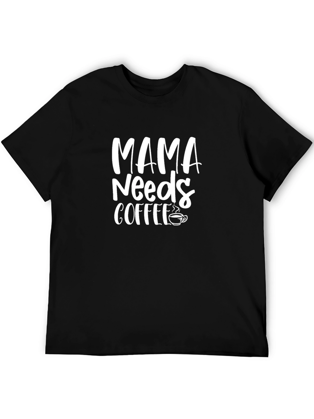Mama Needs Coffee Graphic Tee - Black