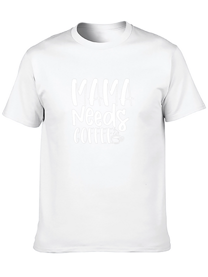 Mama Needs Coffee Graphic Tee - Black