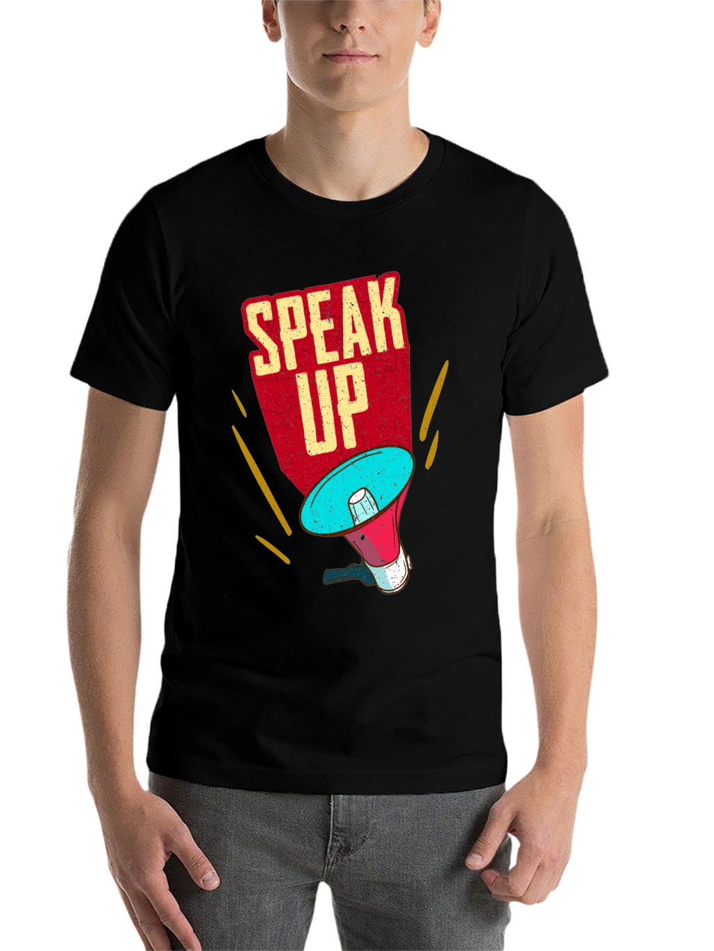 Speak Up T-Shirt - Megaphone Graphic Tee