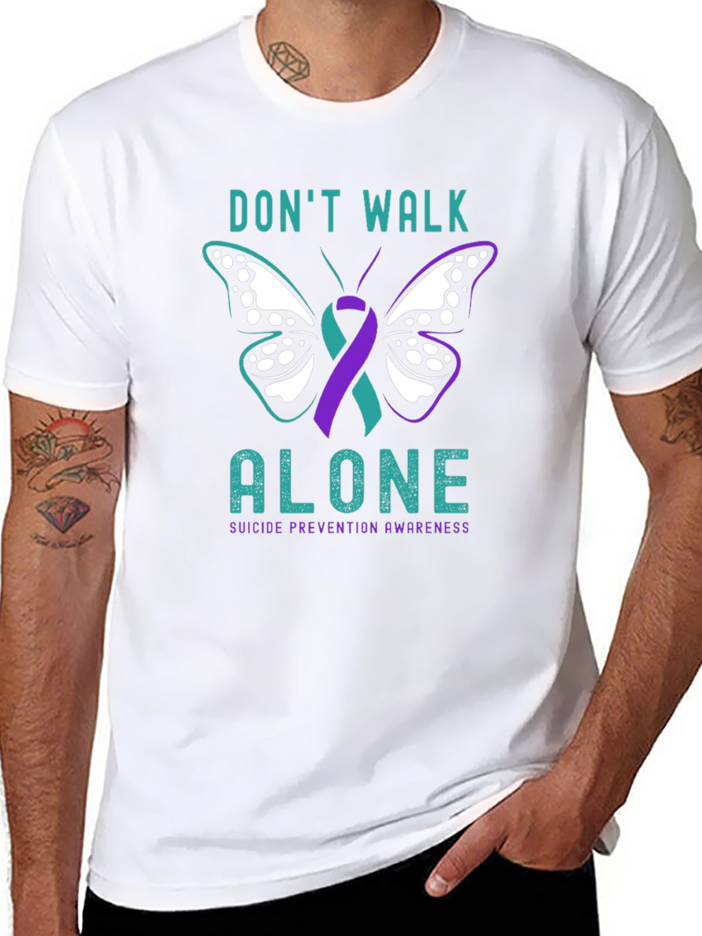 Dont Walk Alone Suicide Prevention Awareness T-Shirt