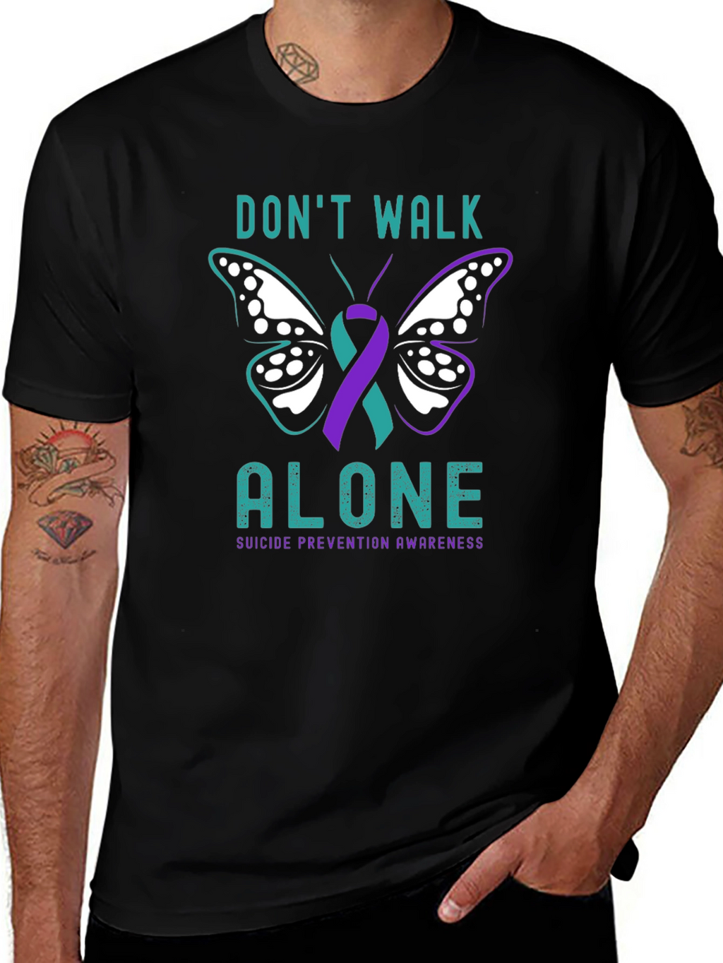 Dont Walk Alone Suicide Prevention Awareness T-Shirt