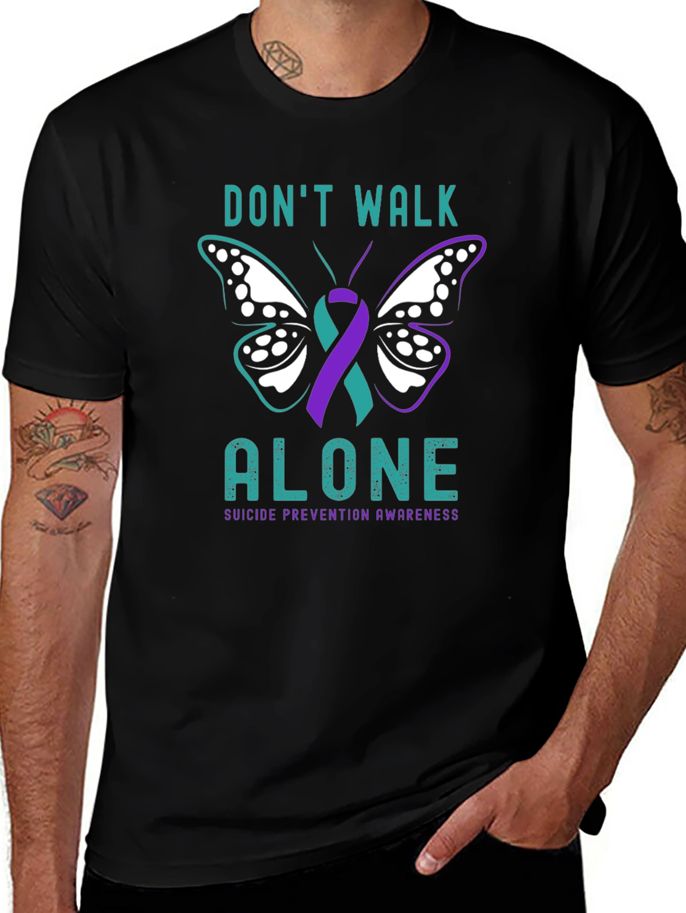 Dont Walk Alone Suicide Prevention Awareness T-Shirt