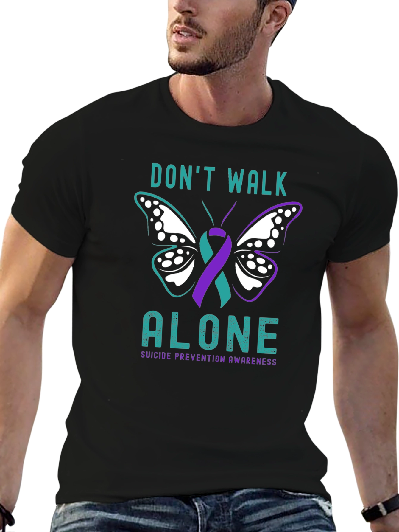 Dont Walk Alone Suicide Prevention Awareness T-Shirt