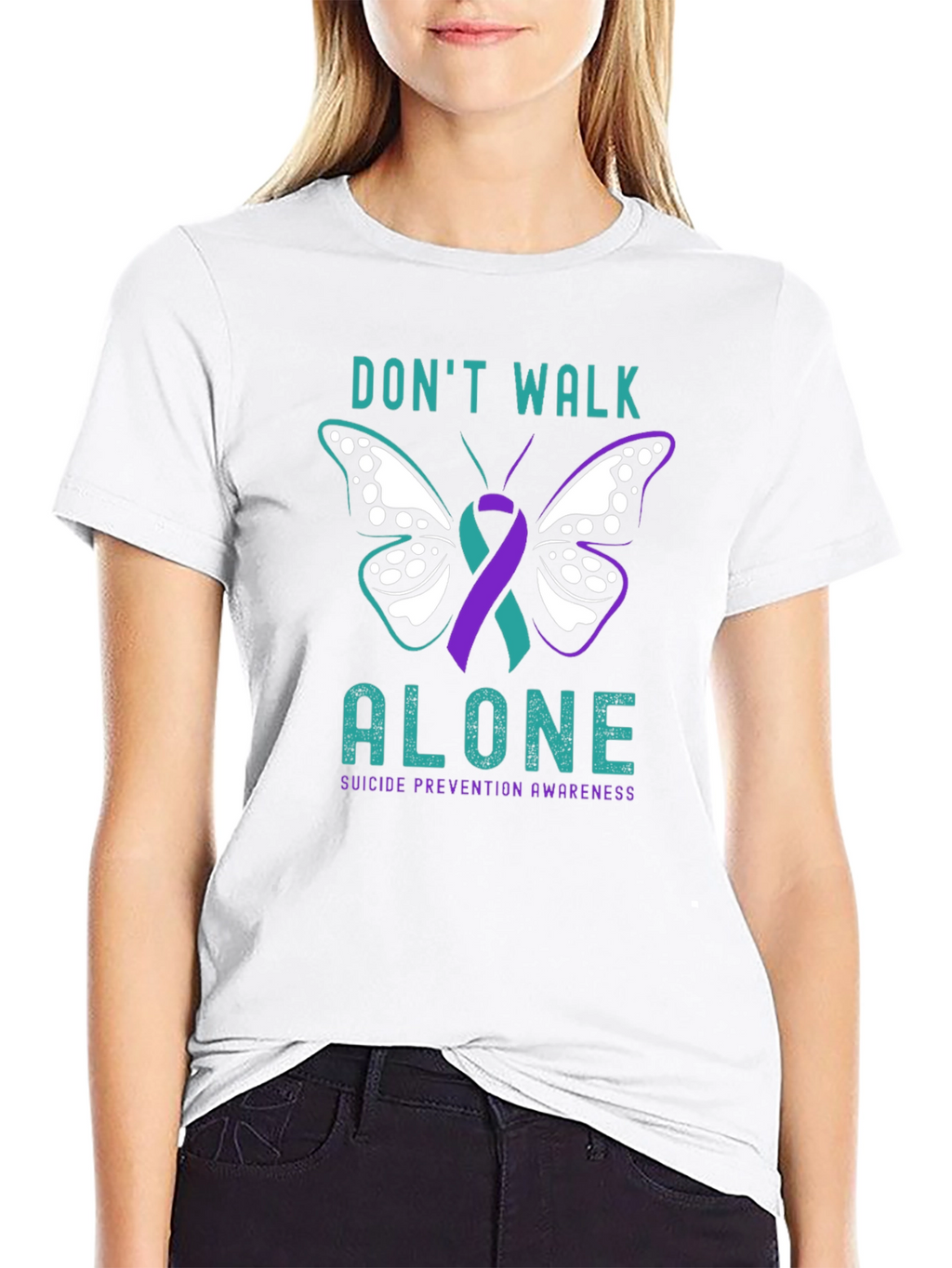 Dont Walk Alone Suicide Prevention Awareness T-Shirt