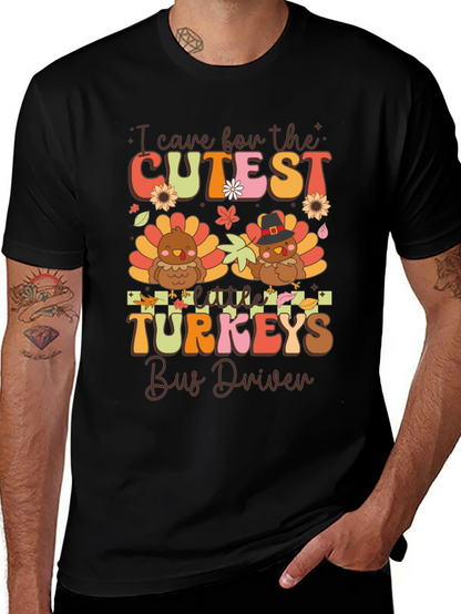 Cutest Little Turkeys Bus Driver T-Shirt