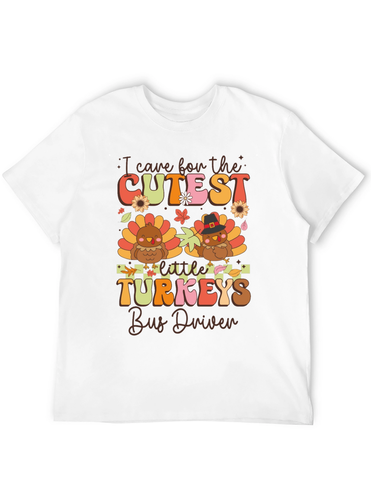 Cutest Little Turkeys Bus Driver T-Shirt