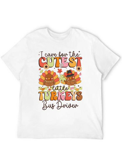Cutest Little Turkeys Bus Driver T-Shirt
