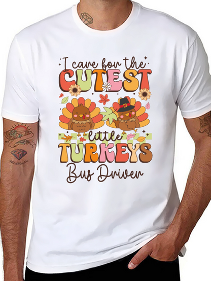 Cutest Little Turkeys Bus Driver T-Shirt