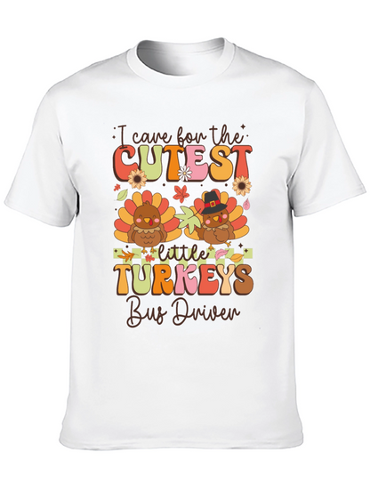 Cutest Little Turkeys Bus Driver T-Shirt