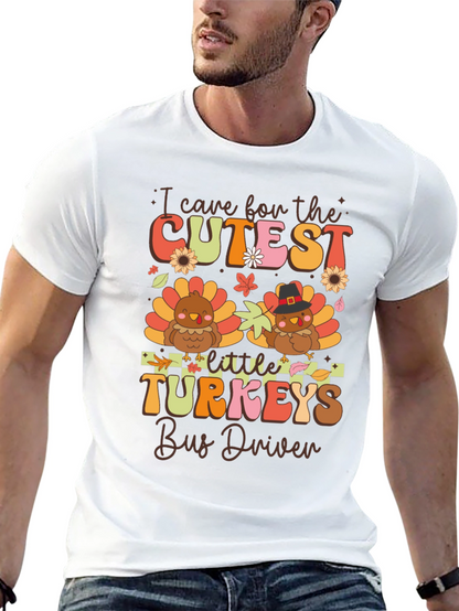 Cutest Little Turkeys Bus Driver T-Shirt
