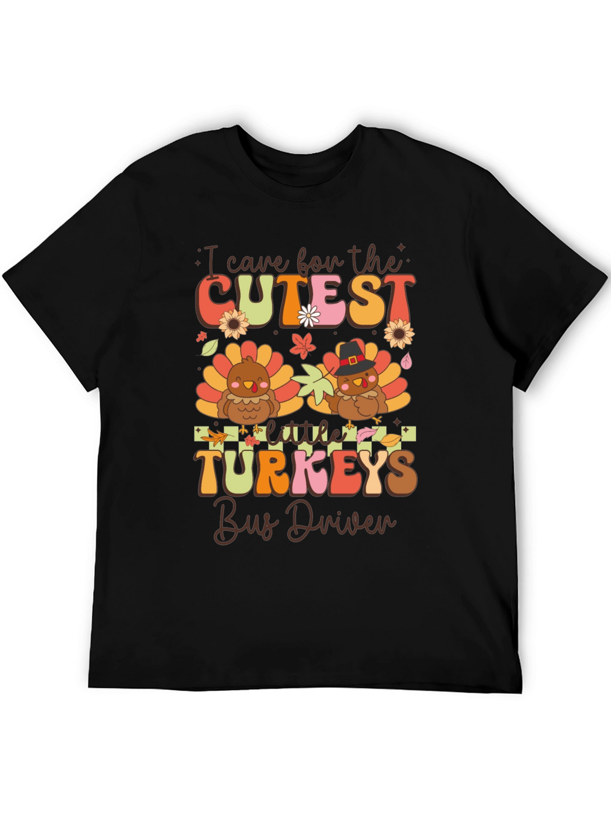 Cutest Little Turkeys Bus Driver T-Shirt