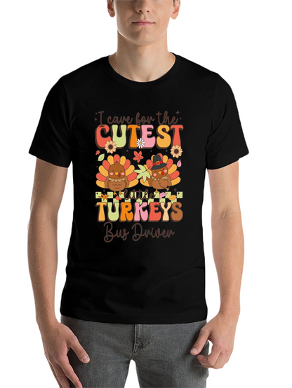 Cutest Little Turkeys Bus Driver T-Shirt