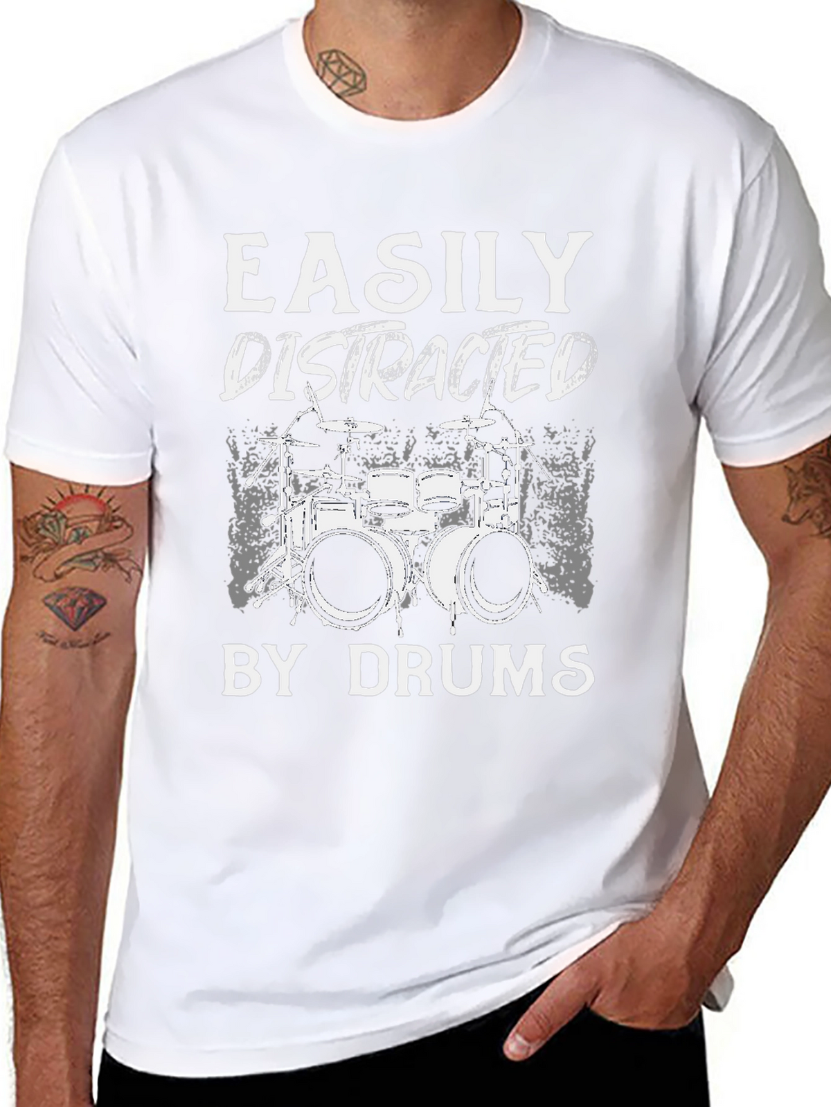 Easily Distracted by Drums T-Shirt