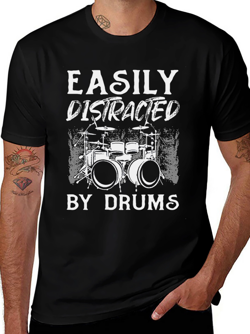Easily Distracted by Drums T-Shirt