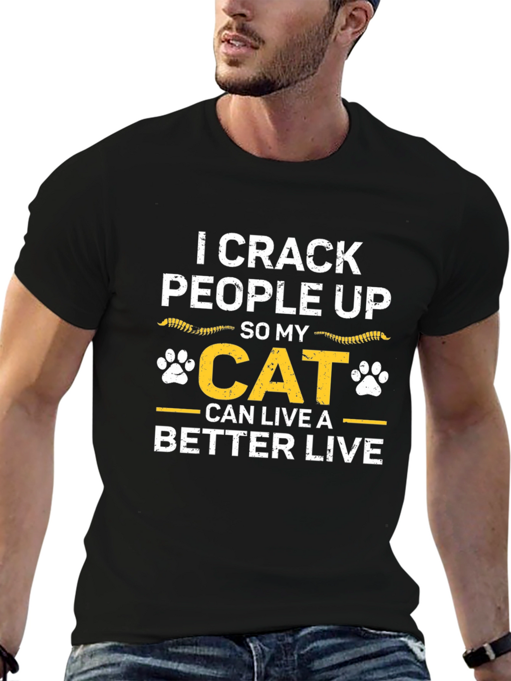 I Crack People Up Cat T-Shirt