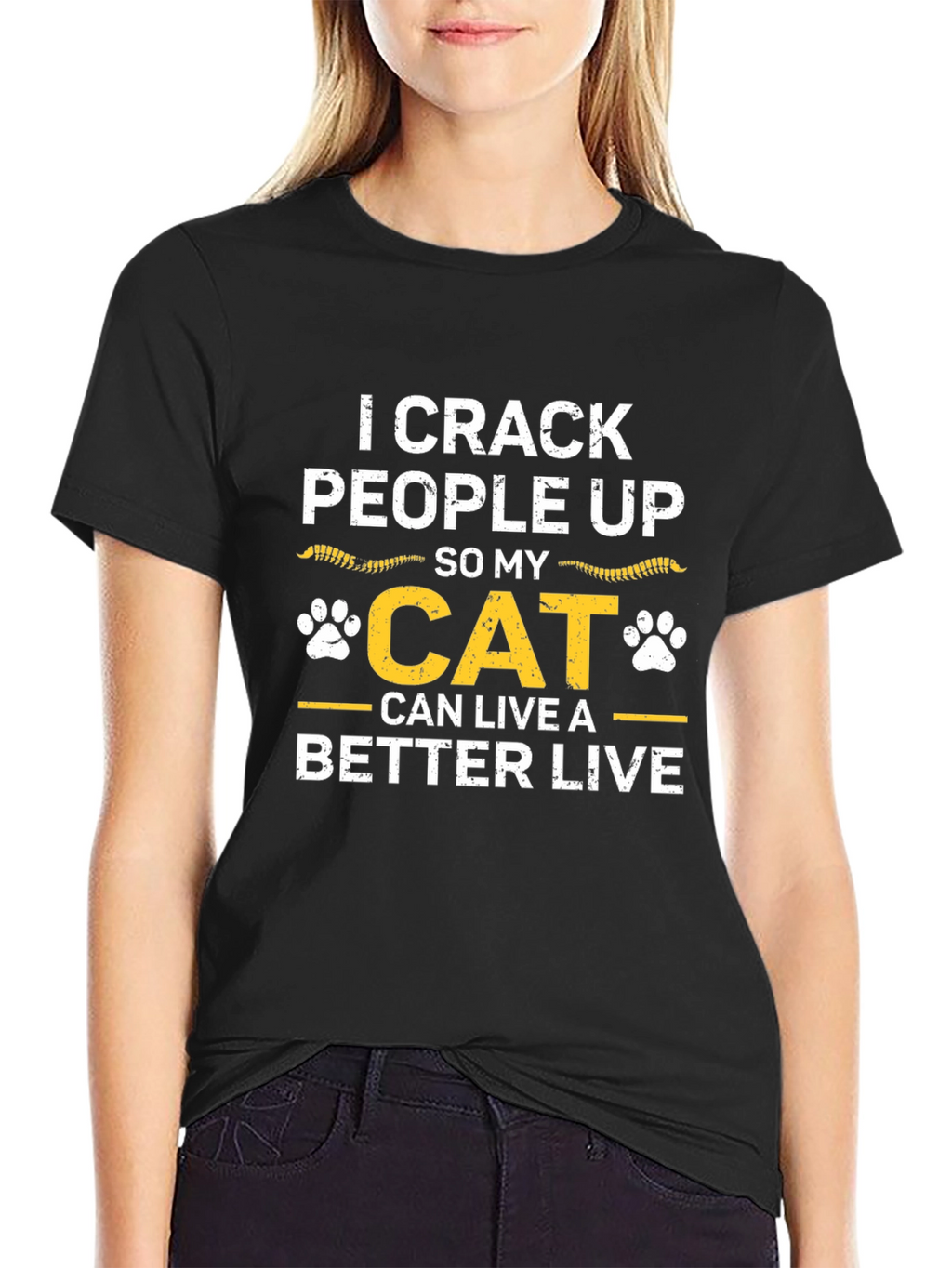 I Crack People Up Cat T-Shirt