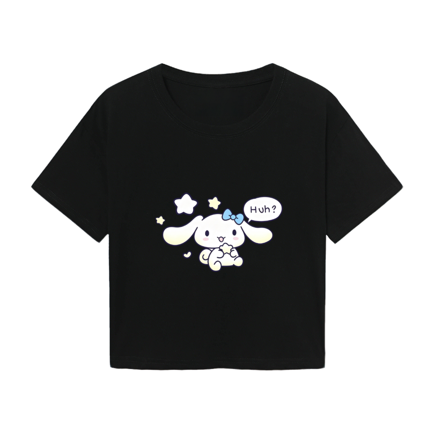 Vibrant Cute Cartoon Character Trend?Setting Women Cropped Tee